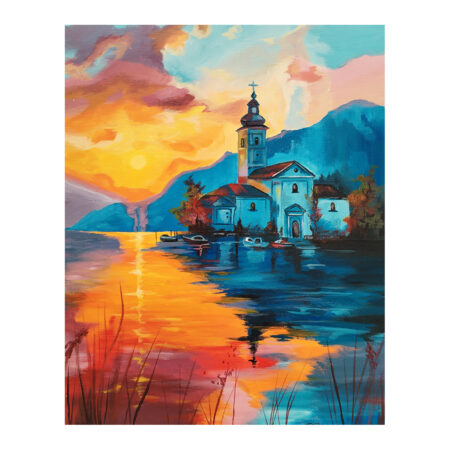 Esti Áldás akrilfestmény