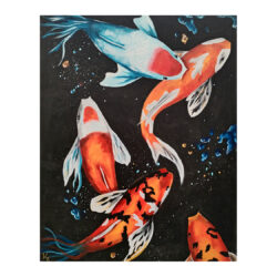 Koi Fish akrilfestmény