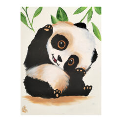 Panda akrilfestmény