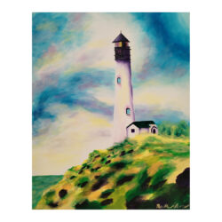 Yaquina-Head Lighthouse akrilfestmény